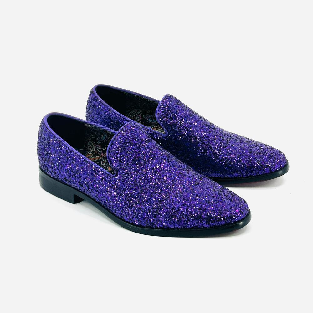 ENZO PURPLE GLITTER SHOES